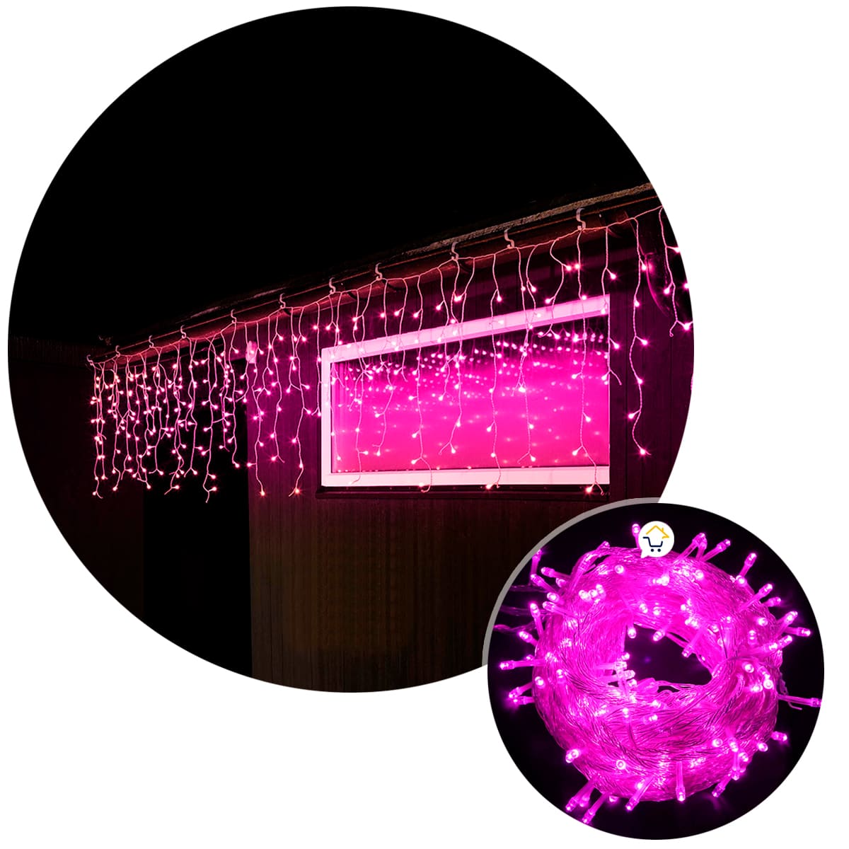cortina-led-intercalada-10-metros-360-led-decoración-navidad-fucsia-led360l